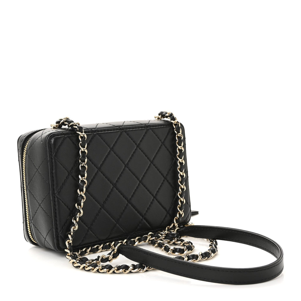 Chanel Lambskin Quilted Coco Click Bag Black