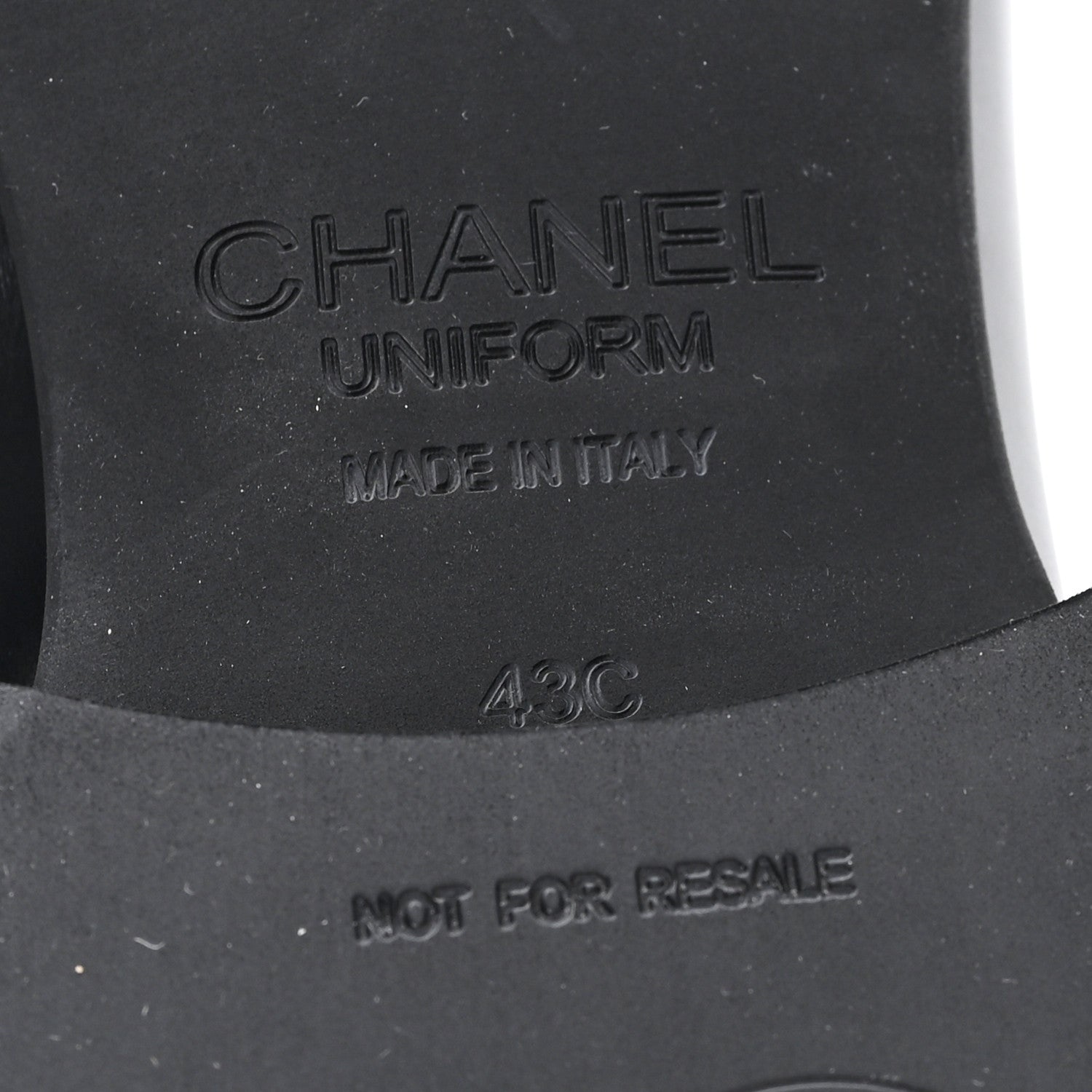 Chanel Smooth Calfskin Mens Loafers 43 Black