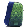 Louis Vuitton Taurillon Illusion Double Phone Case Bleu Vert