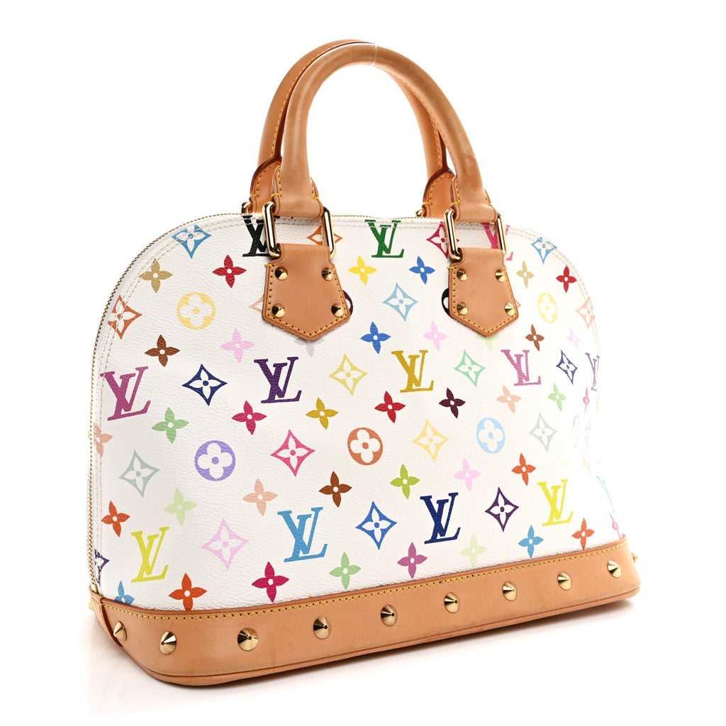Louis Vuitton Monogram Multicolor Alma White