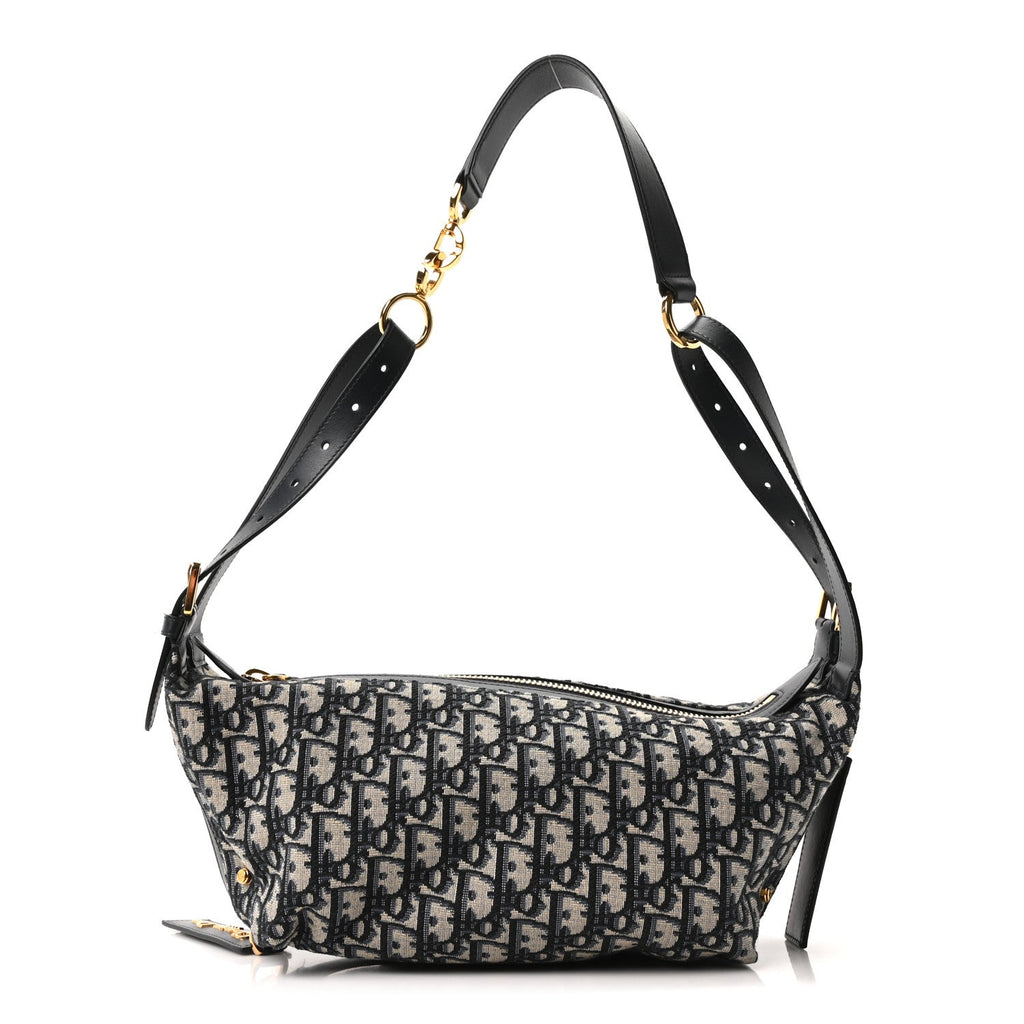 Christian Dior Oblique Medium D-Journey Bag Blue