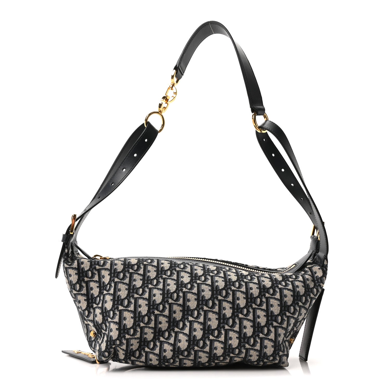 Christian Dior Oblique Medium D-Journey Bag Blue