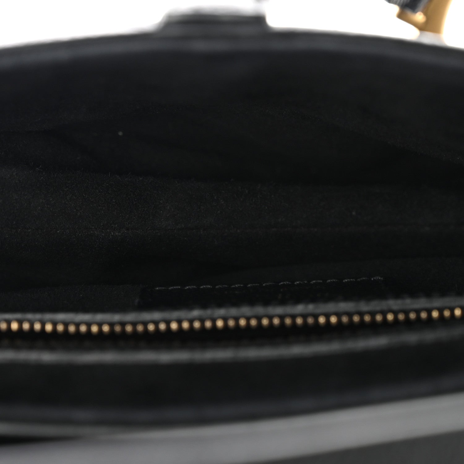 Christian Dior Grained Calfskin Saddle Bag Black