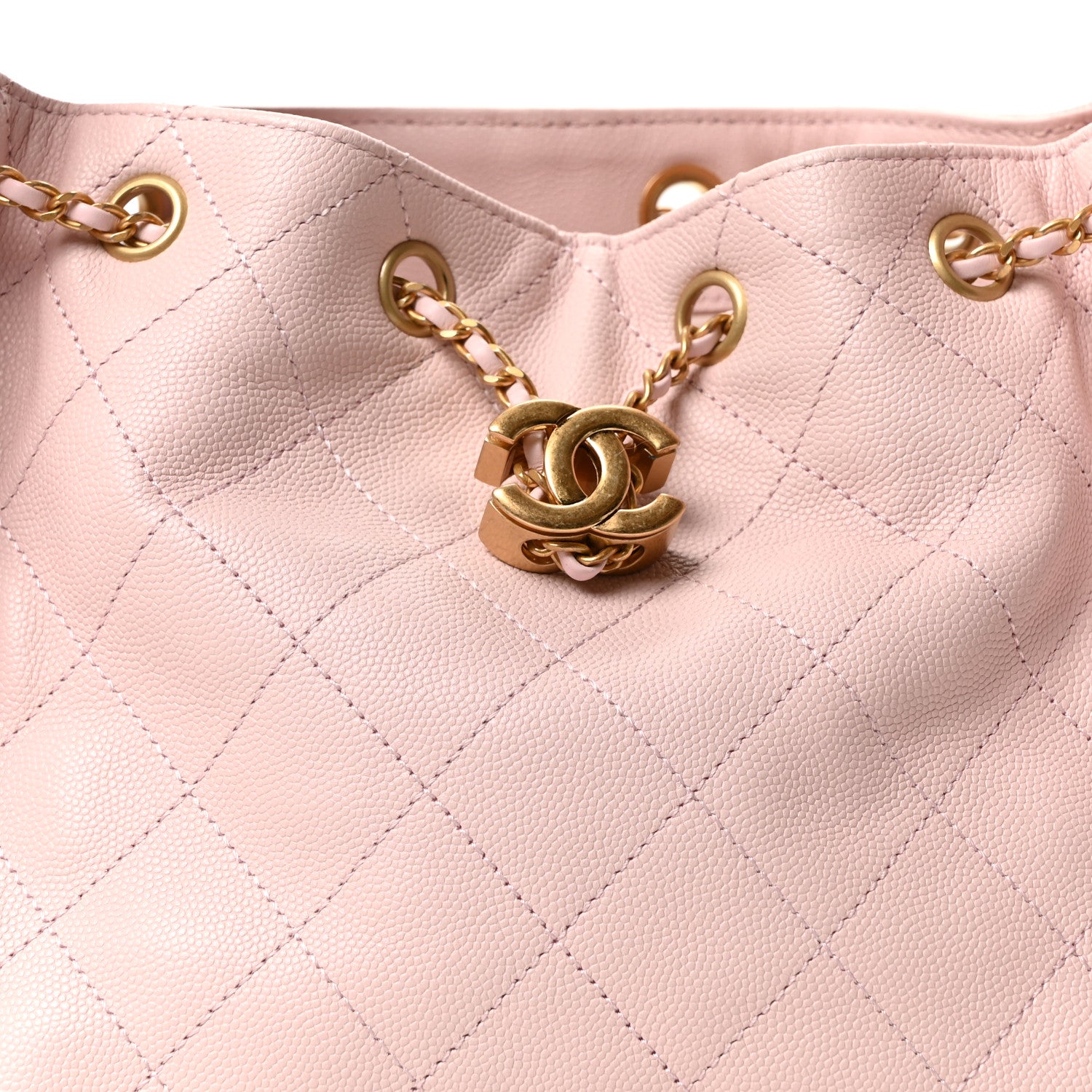 Chanel Caviar Quilted Small Chanel 25 Handbag Light Pink