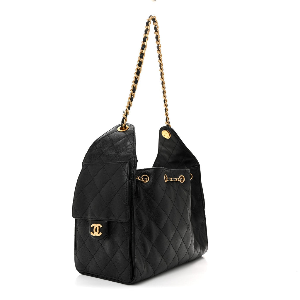 Chanel Caviar Quilted Small Chanel 25 Handbag Black