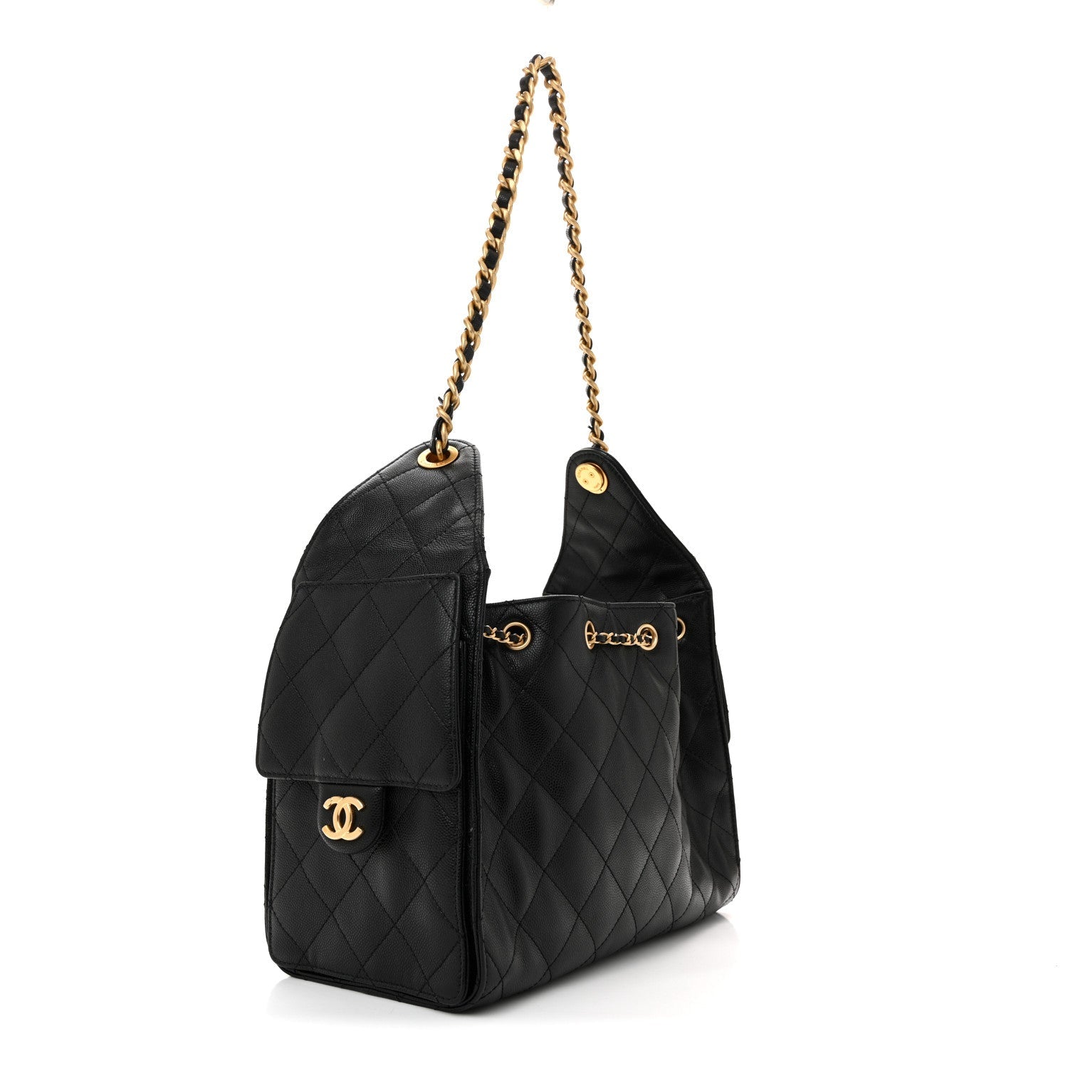 Chanel Caviar Quilted Small Chanel 25 Handbag Black