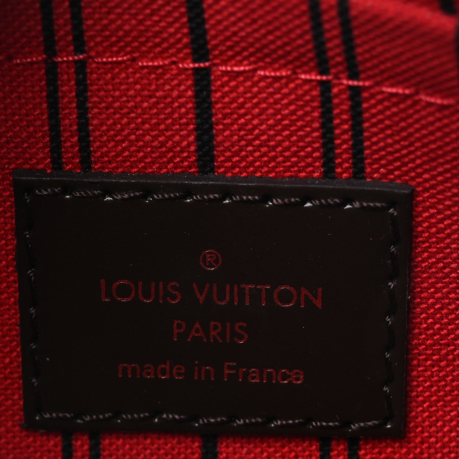 Louis Vuitton Damier Ebene Neverfull PM Pochette