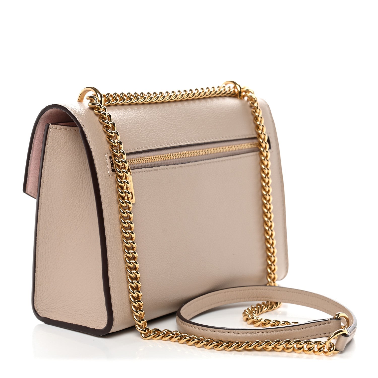 Louis Vuitton Soft Calfskin Mylockme Chain Bag BB Greige