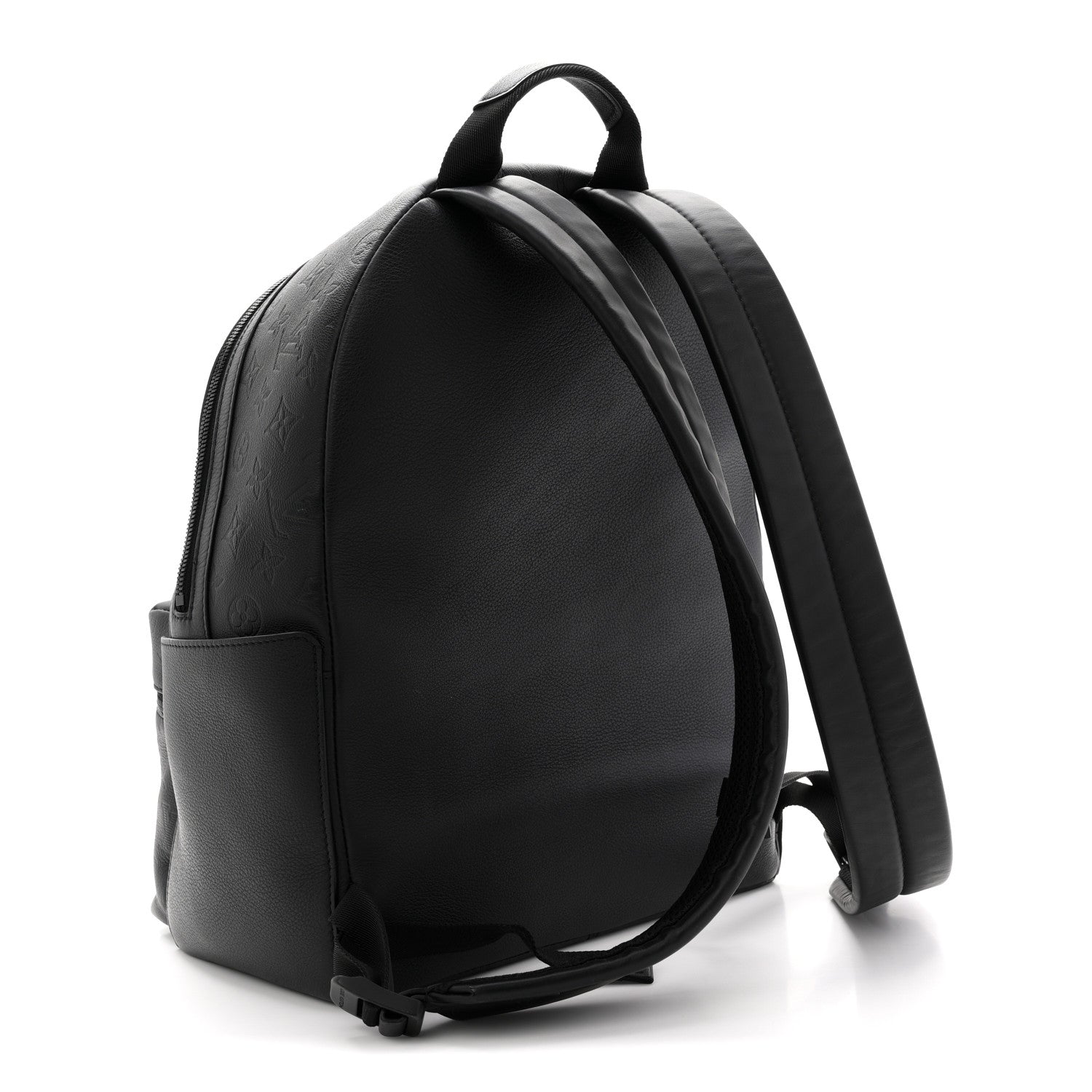 Louis Vuitton Calfskin Monogram Shadow Discovery Backpack  Black