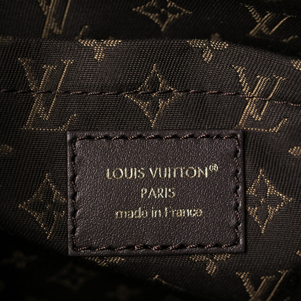 Louis Vuitton Suede Monogram Express MM Hazelnut