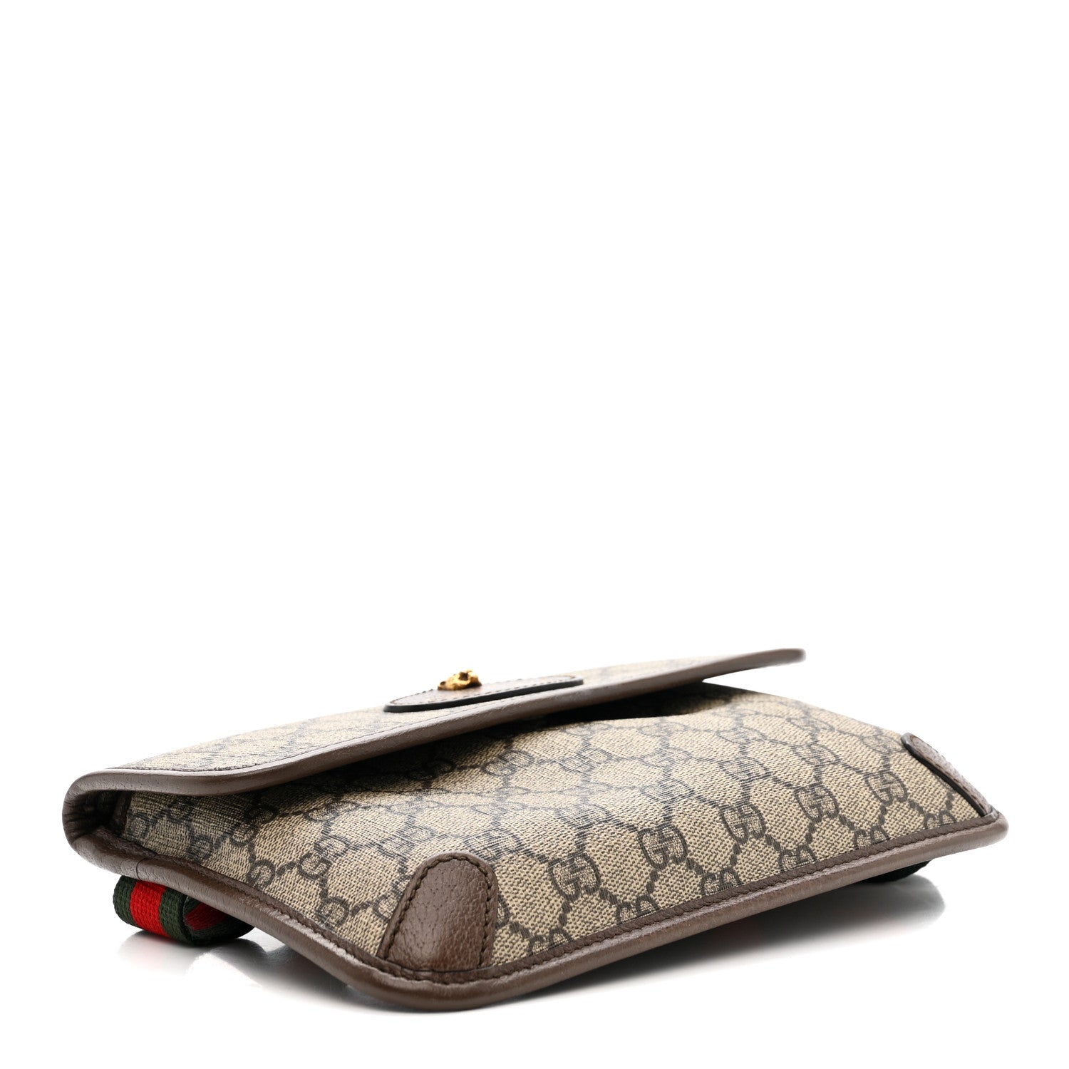 Gucci GG Supreme Monogram Neo Vintage Web Belt Bag Brown