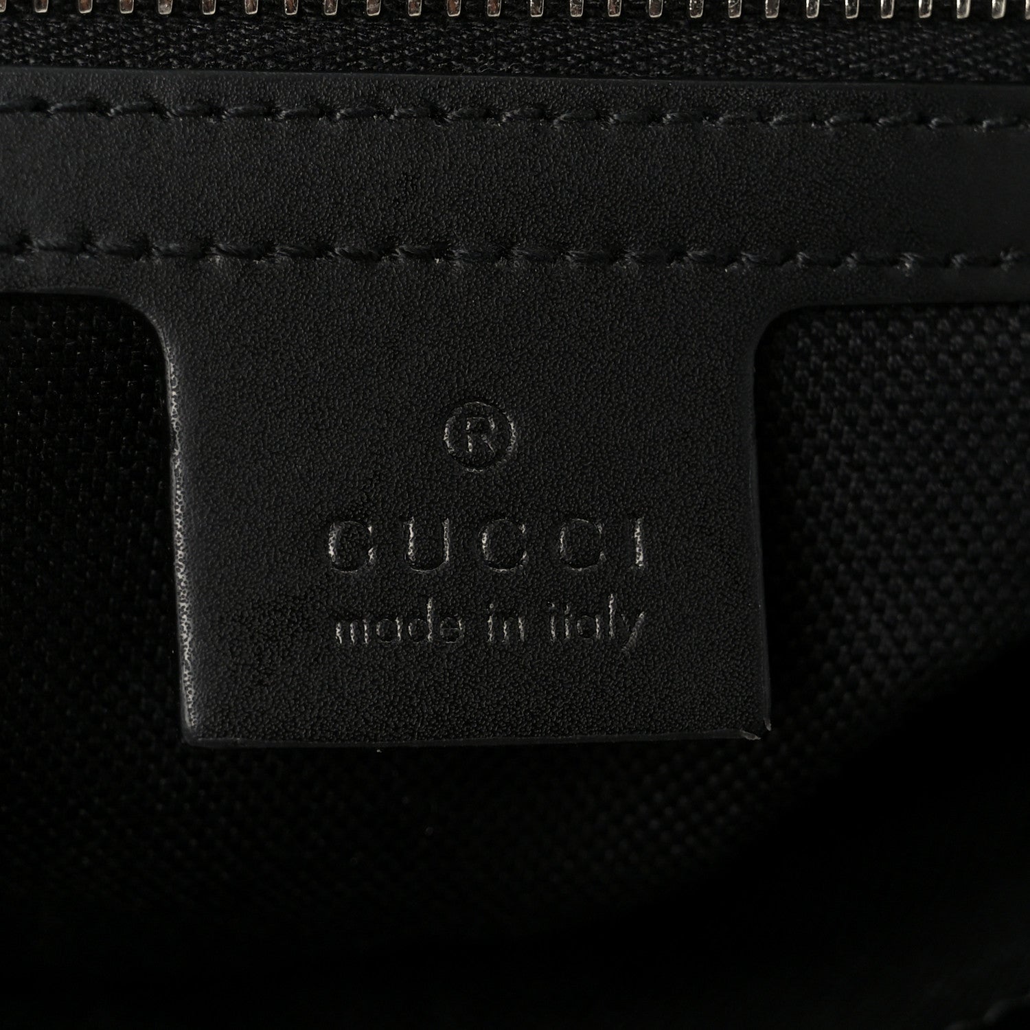 Gucci GG Supreme Monogram Appia Calfskin Web Flat Messenger Bag Black Grey