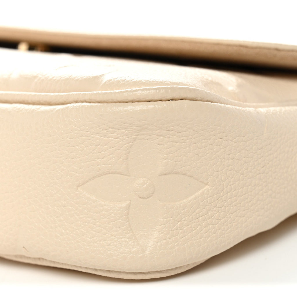 Louis Vuitton Empreinte Monogram Giant Ivy Wallet On Chain Cream