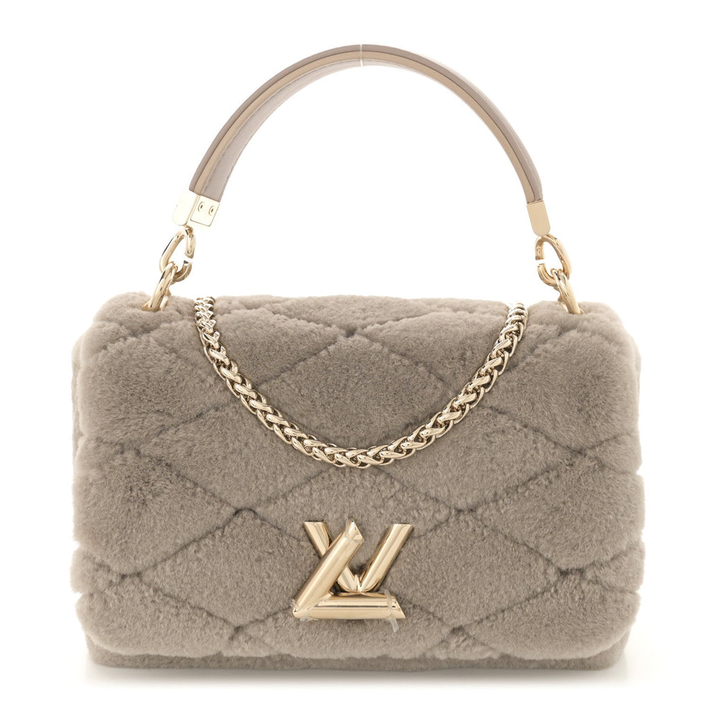 Louis Vuitton Shearling Malletage Top Handle GO-14 PM Grey