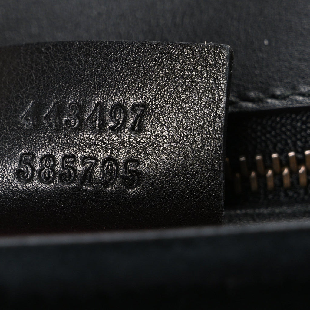 Gucci Velvet Matelasse Small GG Marmont Shoulder Bag Black