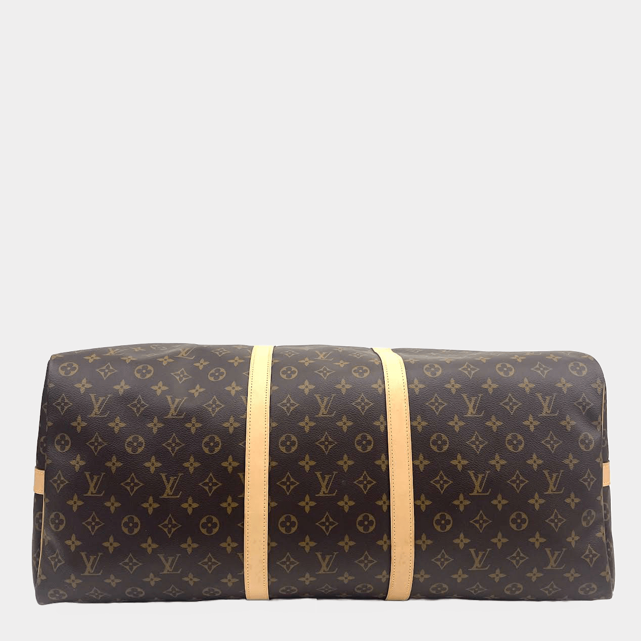 LOUIS VUITTON Monogram Keepall 60 Bando w/Strap Lock & Key