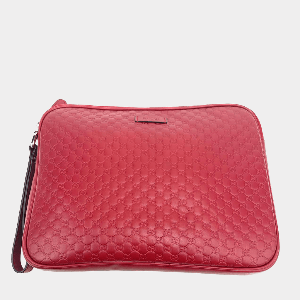 GUCCI Guccissima Zip Pouch Wristlet - OUTLET ITEM FINAL SALE