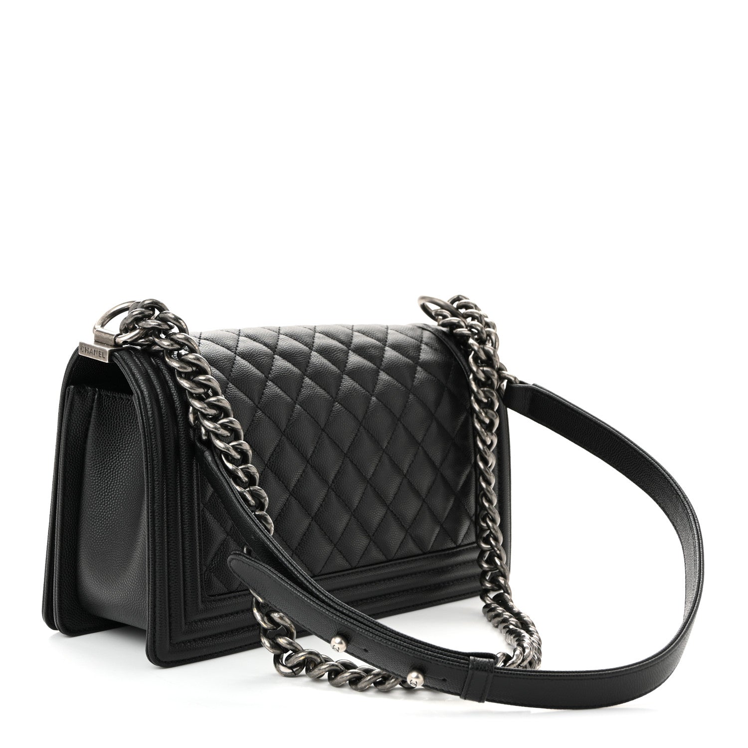 Chanel Caviar Quilted Medium Boy Flap Black