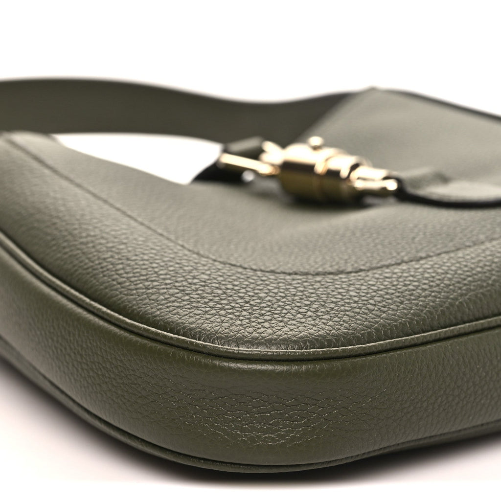 Gucci Grand Prix Calfskin Medium Jackie 1961 Hobo Dark Green