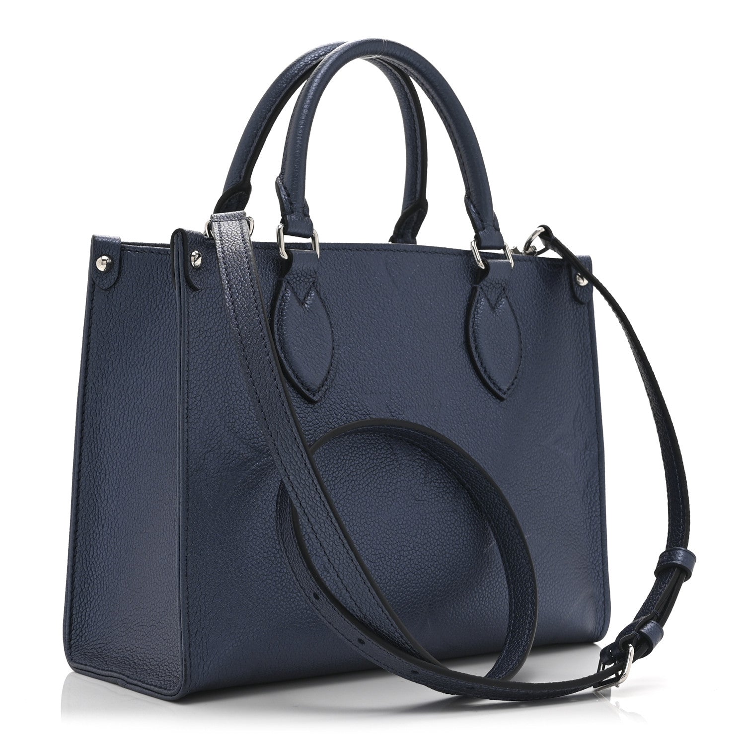 Louis Vuitton Metallic Empreinte Monogram Giant Onthego PM Navy Nacre