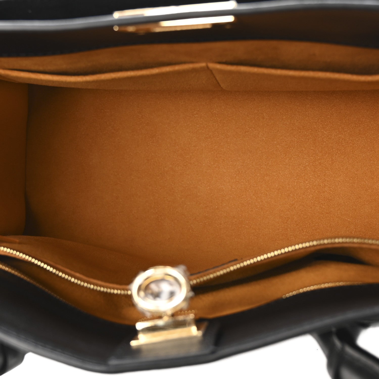 Louis Vuitton Calfskin Monogram Tufting On My Side Black