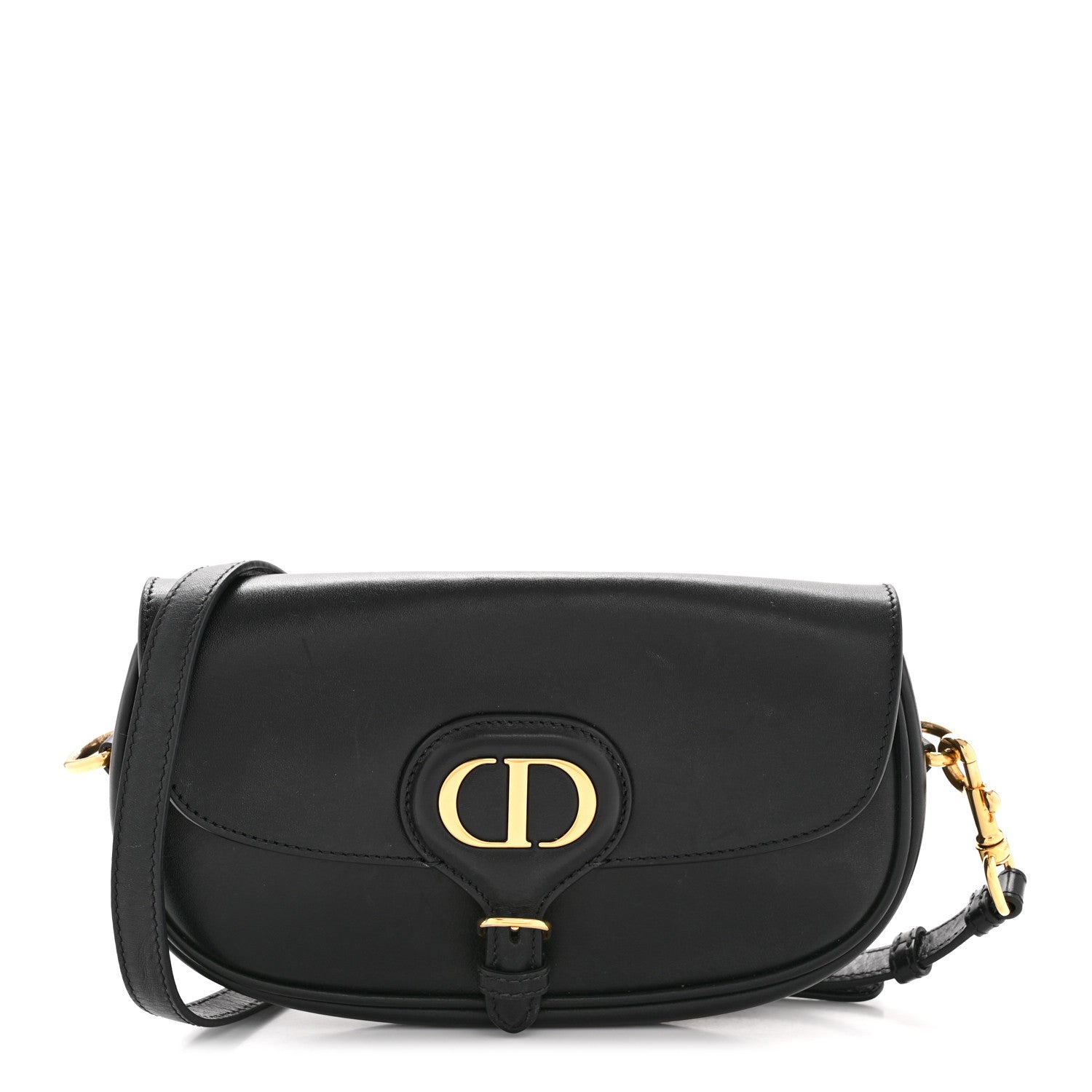 Christian Dior Box Calfskin East West Bobby Bag Black