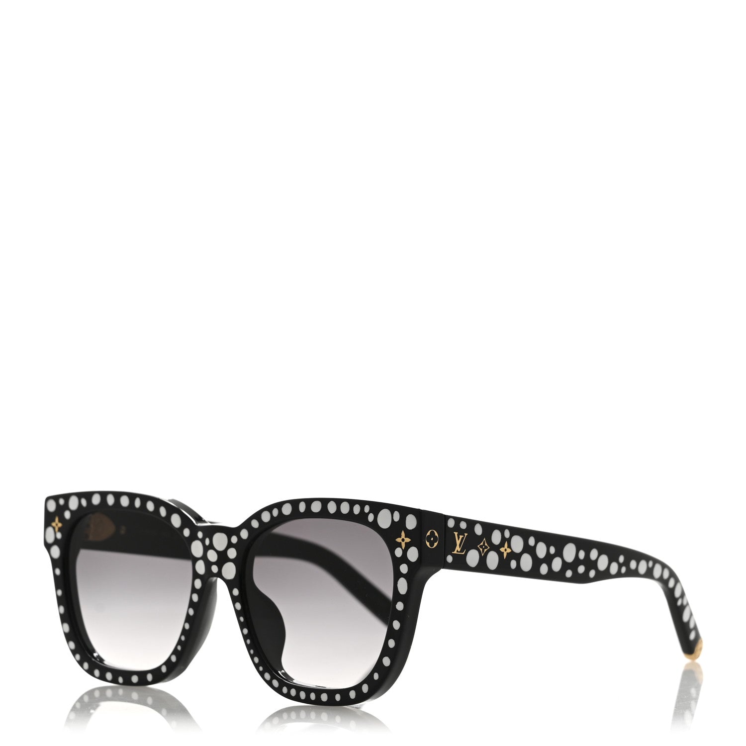Louis Vuitton LV X YK Acetate Painted Dots Sunglasses Z1902W Black White