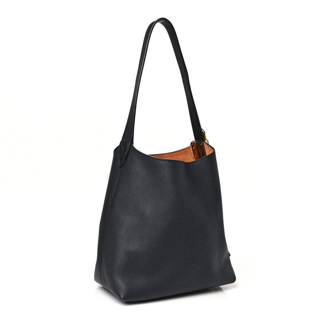 Louis Vuitton Grained Calfskin Low Key Hobo PM Black