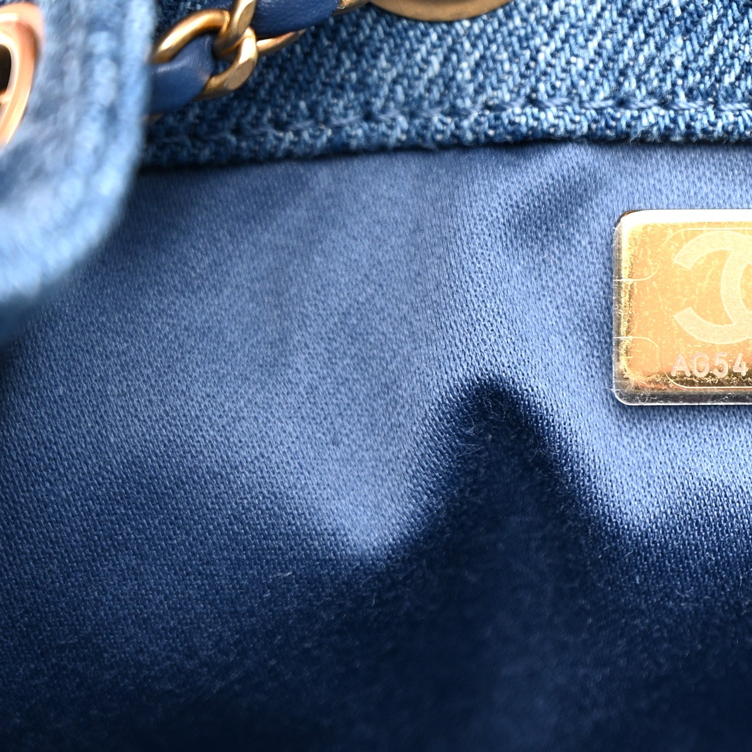 Chanel Washed Denim Quilted Mini Chanel 25 Handbag Blue