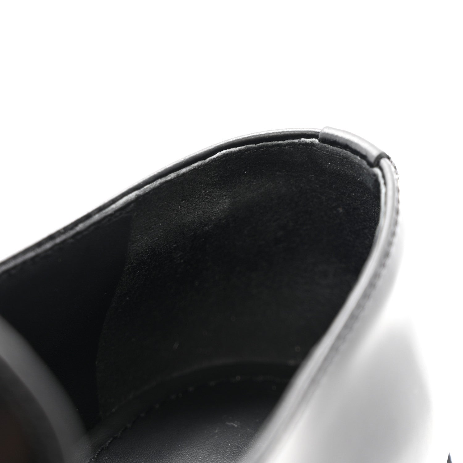 Prada Spazzolato Metal Triangle Logo 50mm Loafers 37.5 Black