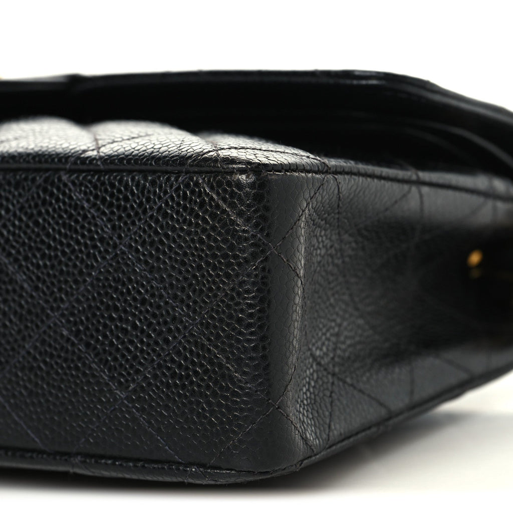 Chanel Caviar Quilted Medium Double Flap Black
