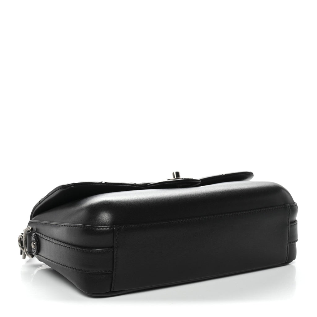 Chanel Calfskin Quilted Large Rock My Shoulder Flap Black