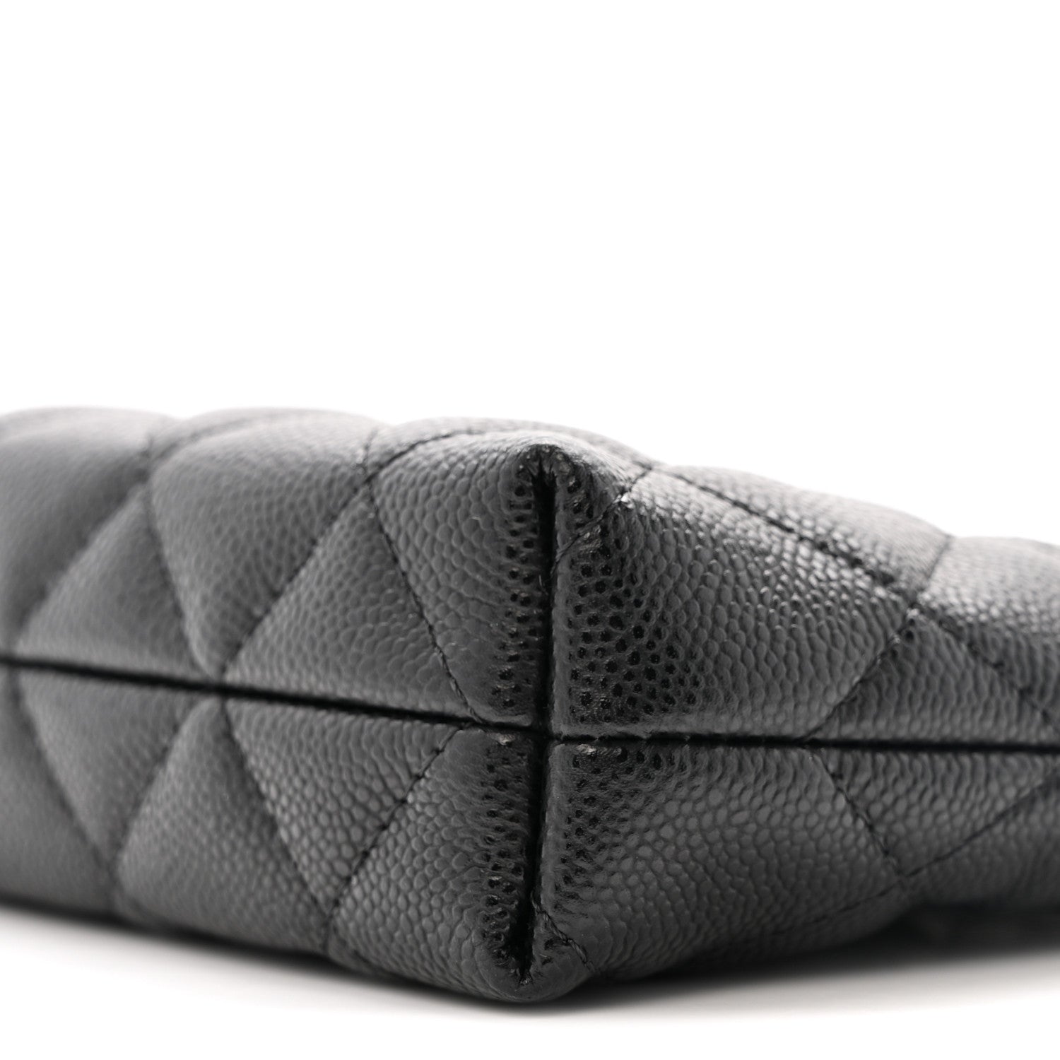Chanel Caviar Quilted Classic Clutch Tote With Chain Black