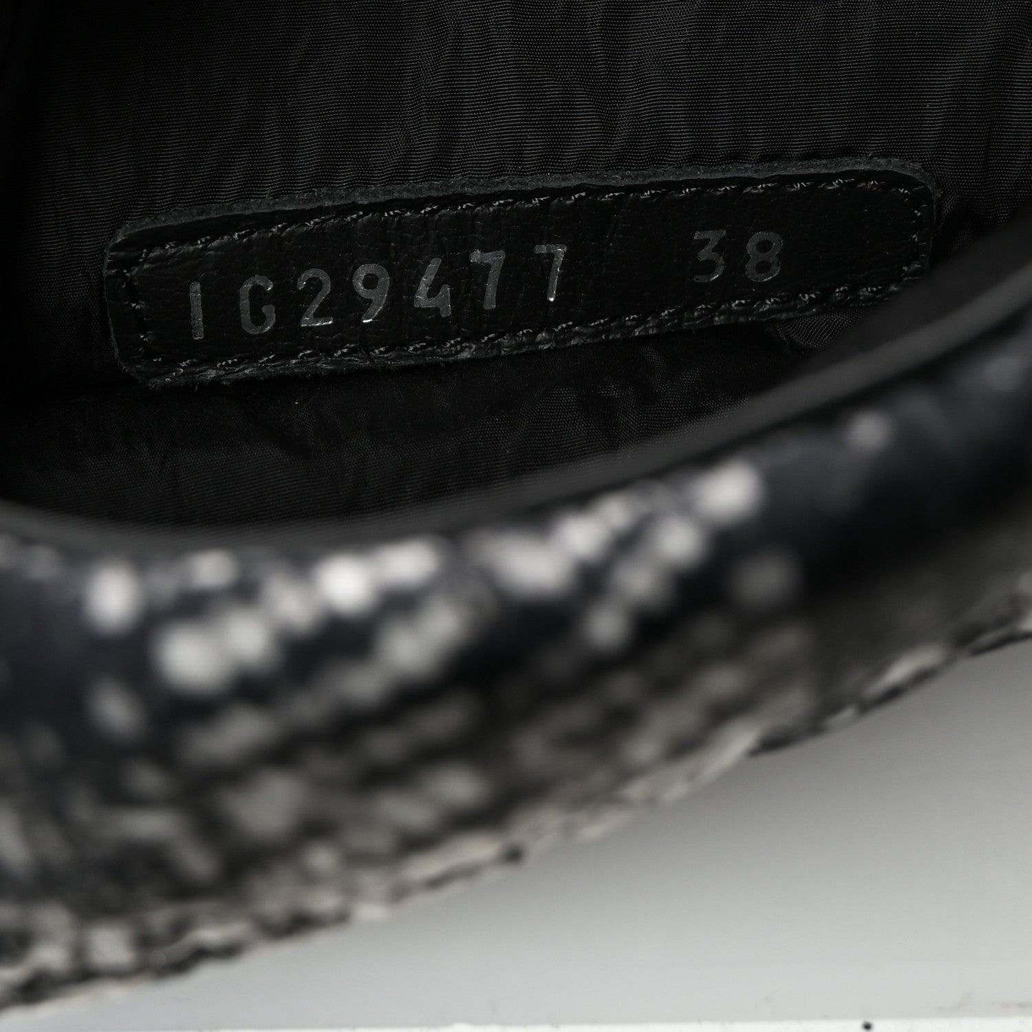 Calfskin Tweed Nylon Printed Boots 38 Black