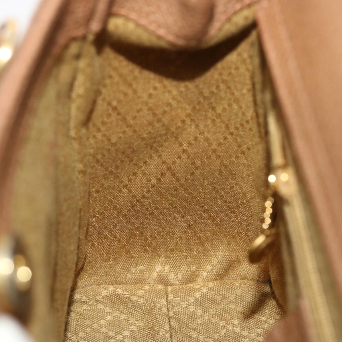 GUCCI Bamboo Hand Bag Suede 2way Brown  50264