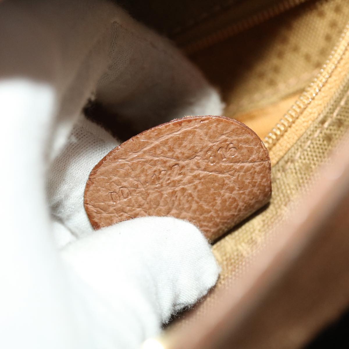 GUCCI Bamboo Hand Bag Suede 2way Brown  50264