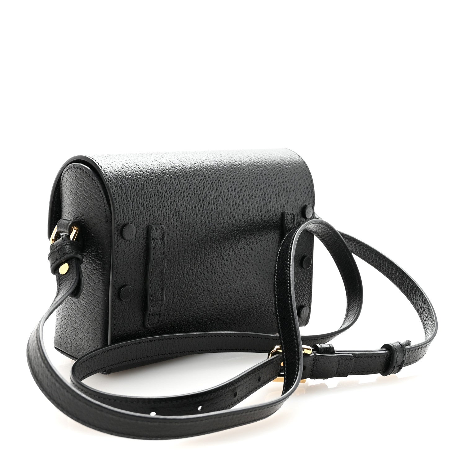 Gucci Calfskin Horsebit 1955 Shoulder Bag Black