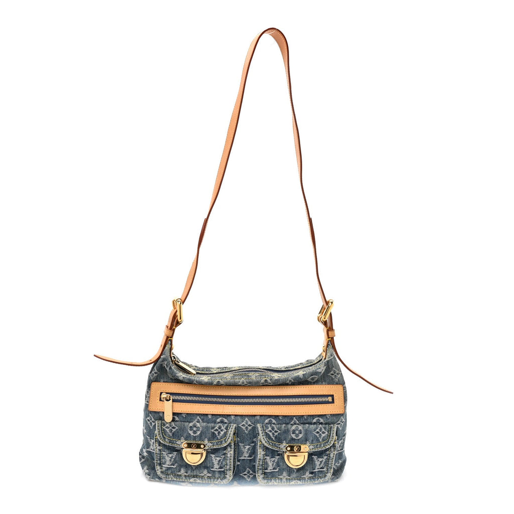Louis Vuitton Monogram Denim Baggy PM Blue