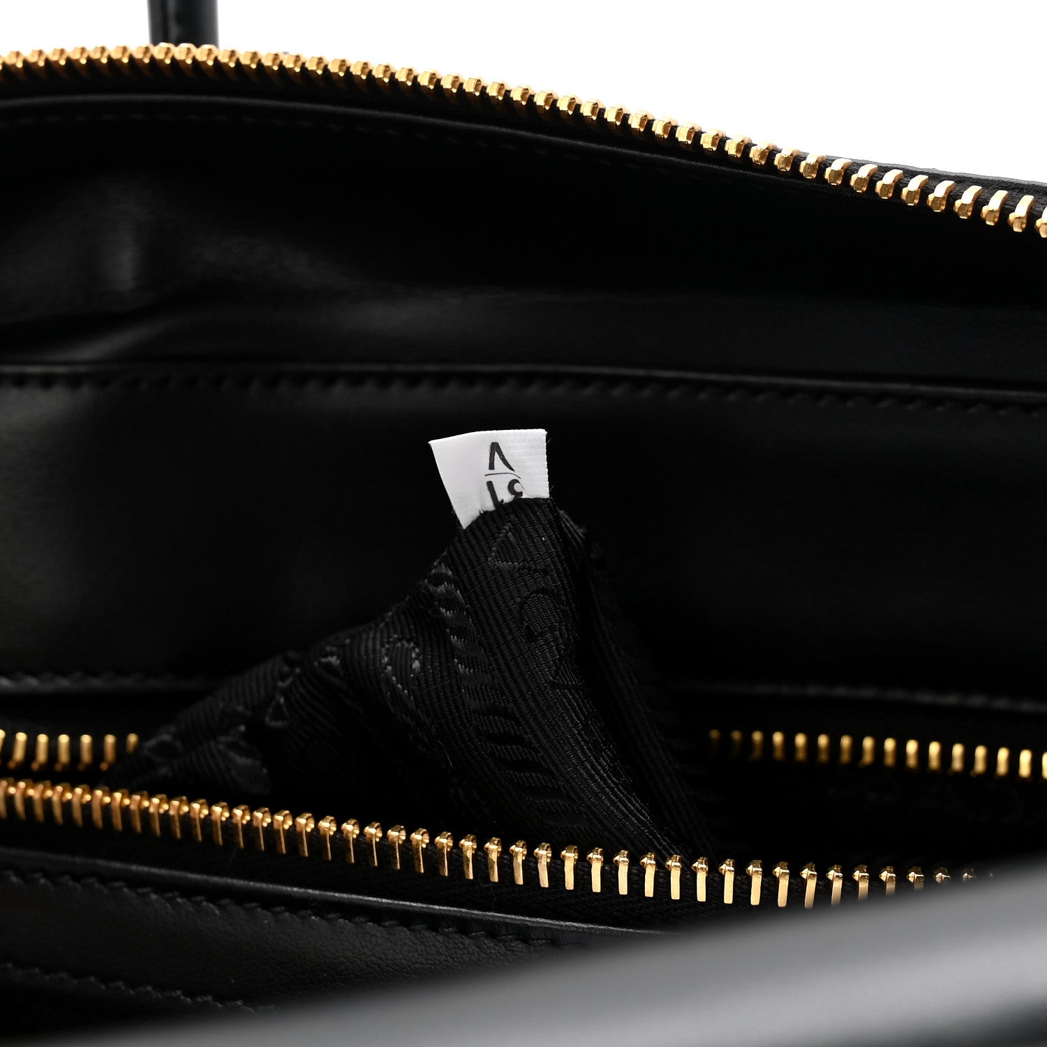 Prada Tessuto Vitello Bauletto Black