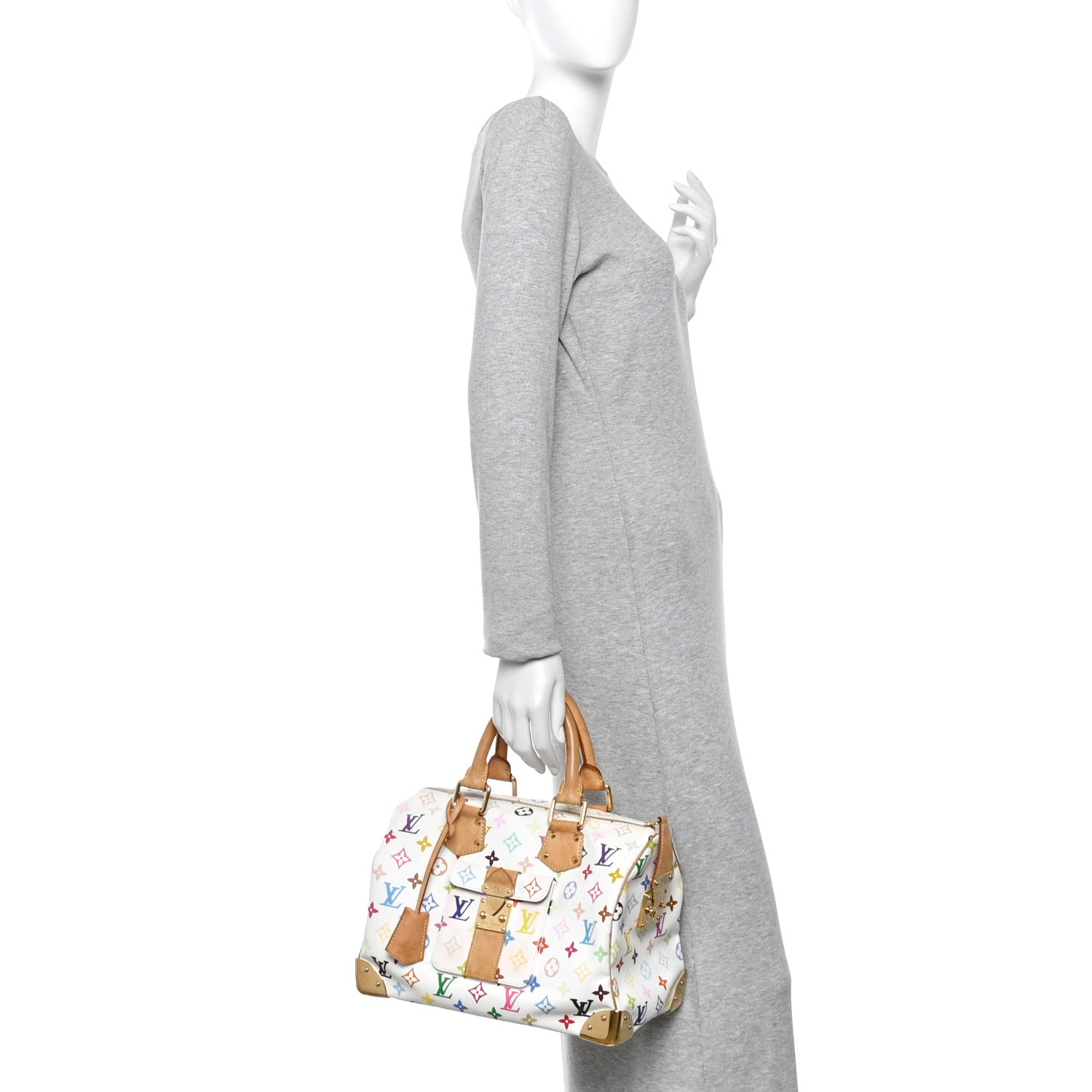 Louis Vuitton Monogram Multicolor Speedy 30 White