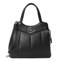 Gucci Calfskin Petite GG Small Tote Bag Black