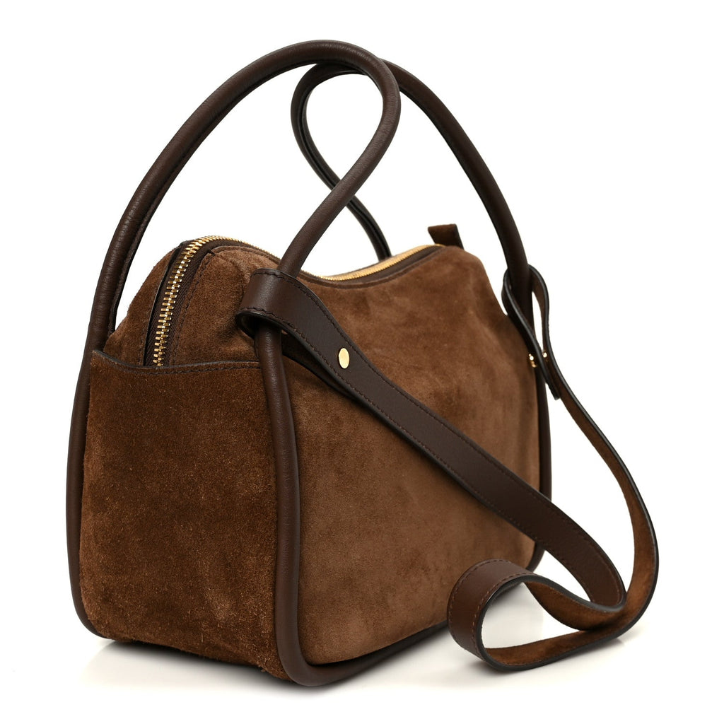 Prada Camoscio Darling Shoulder Bag Cocoa Brown