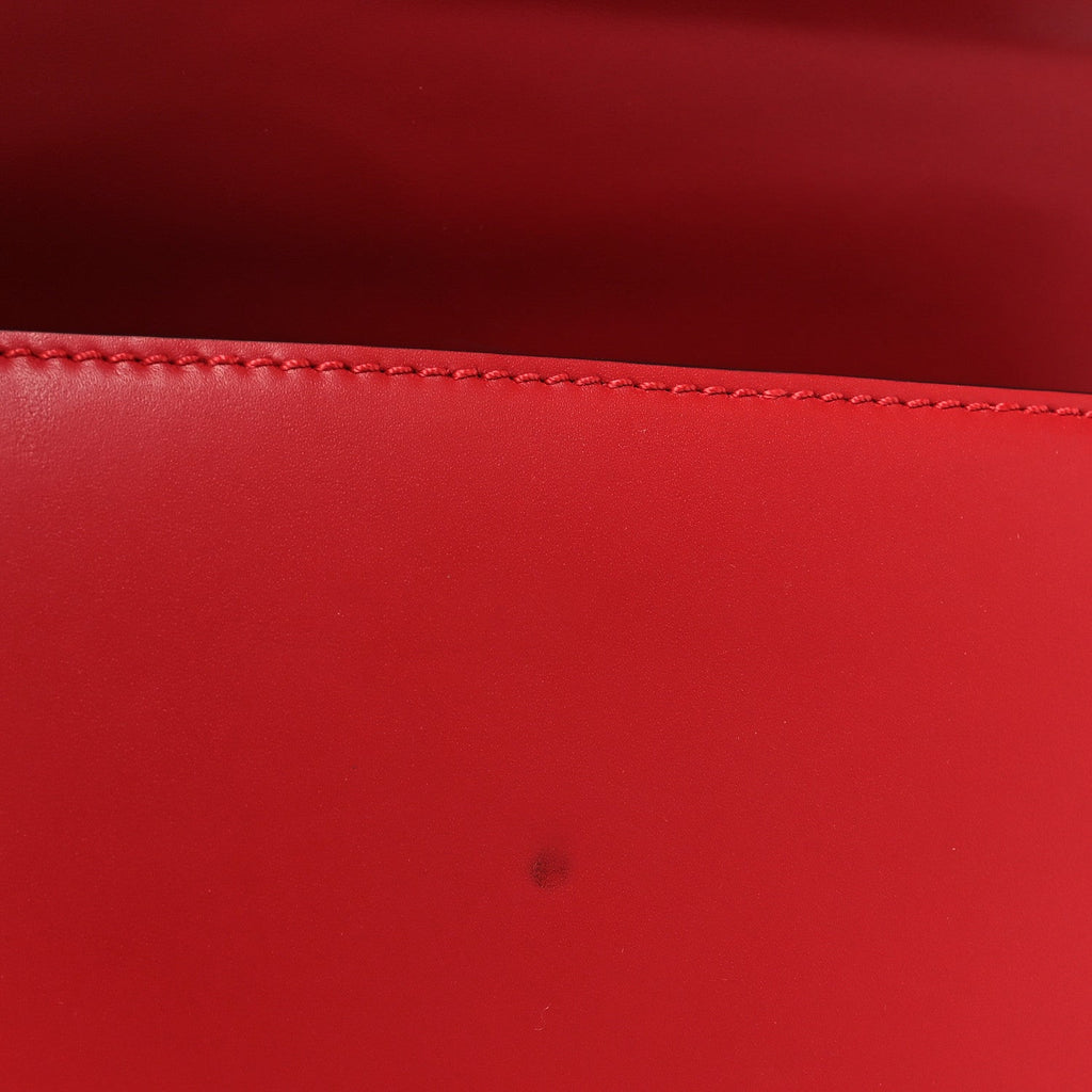 Gucci Calfskin Small Sylvie Shoulder Bag Hibiscus Red