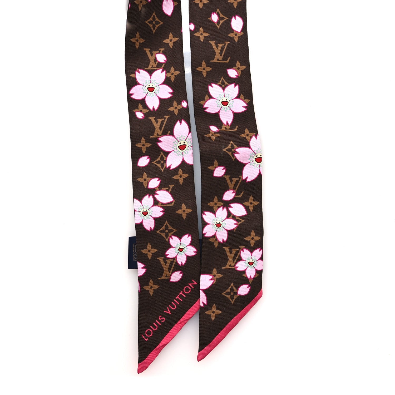 Louis Vuitton LV X TM Silk Monogram Cherry Blossom BB Bandeau Tan