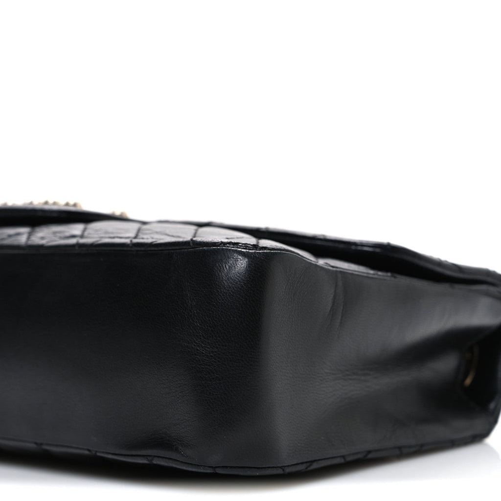 Chanel Lambskin Medium Westminster Pearl Flap Black