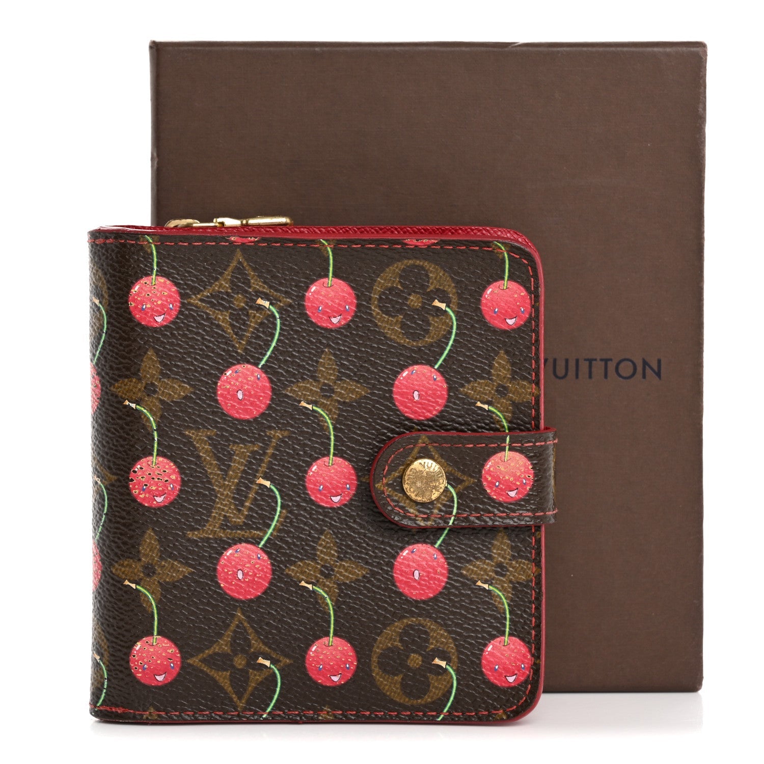Louis Vuitton Monogram Cerises Compact Zippe Wallet