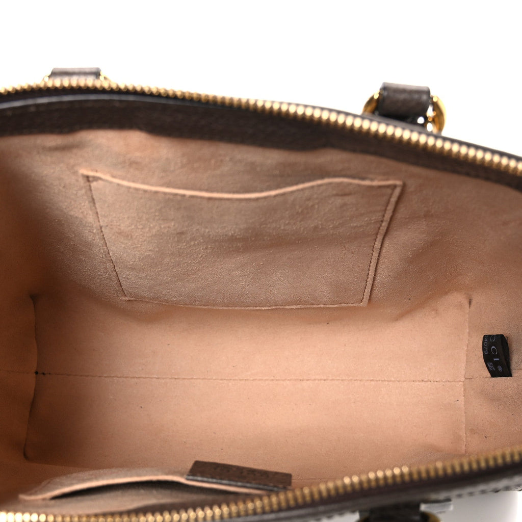 Gucci GG Supreme Monogram Small Ophidia Tote Bag Brown