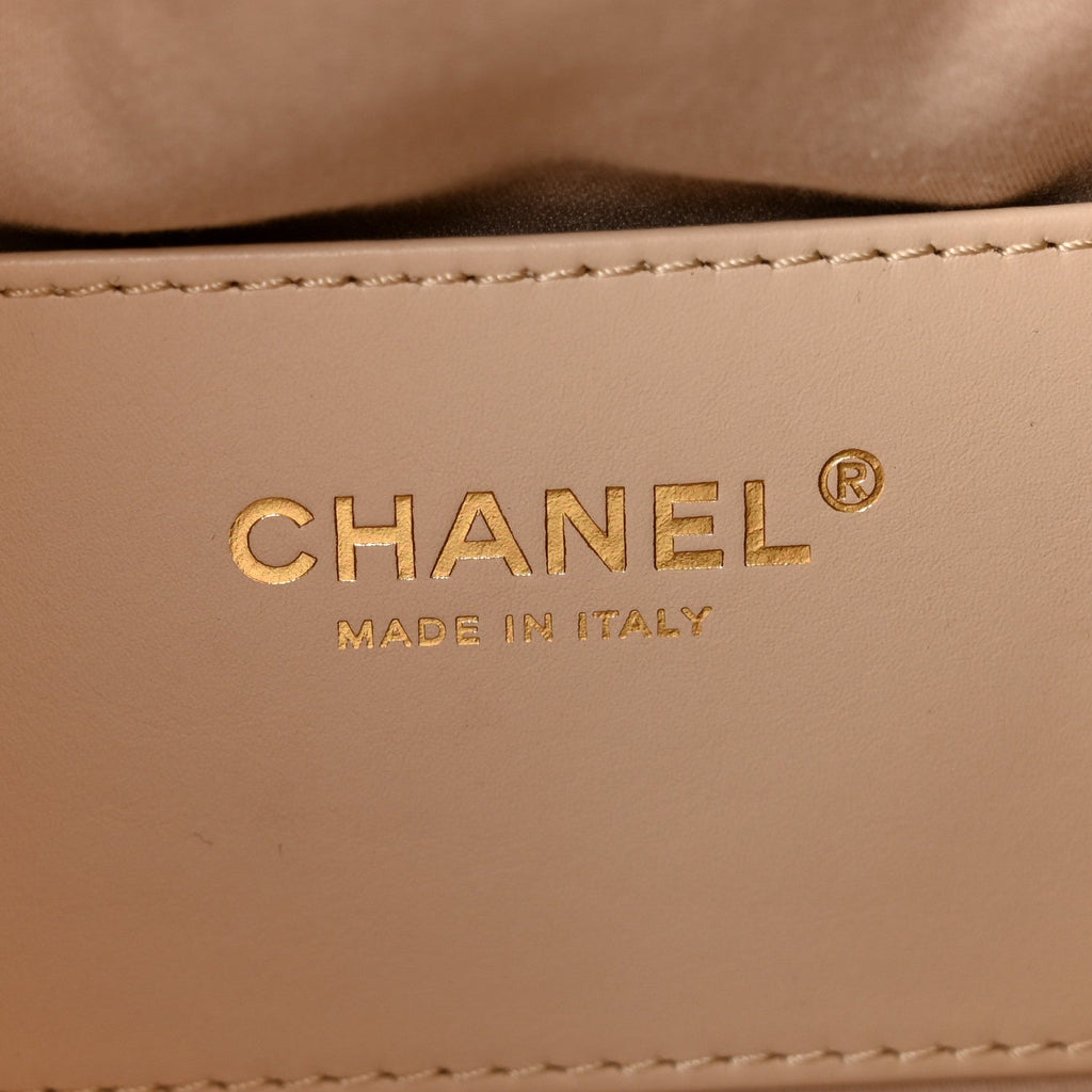 Chanel Caviar Quilted Small Chanel 25 Handbag Beige