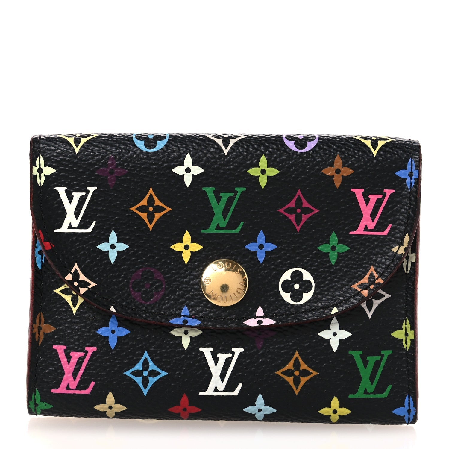 Louis Vuitton Monogram Multicolor Business Card Holder Black Grenade