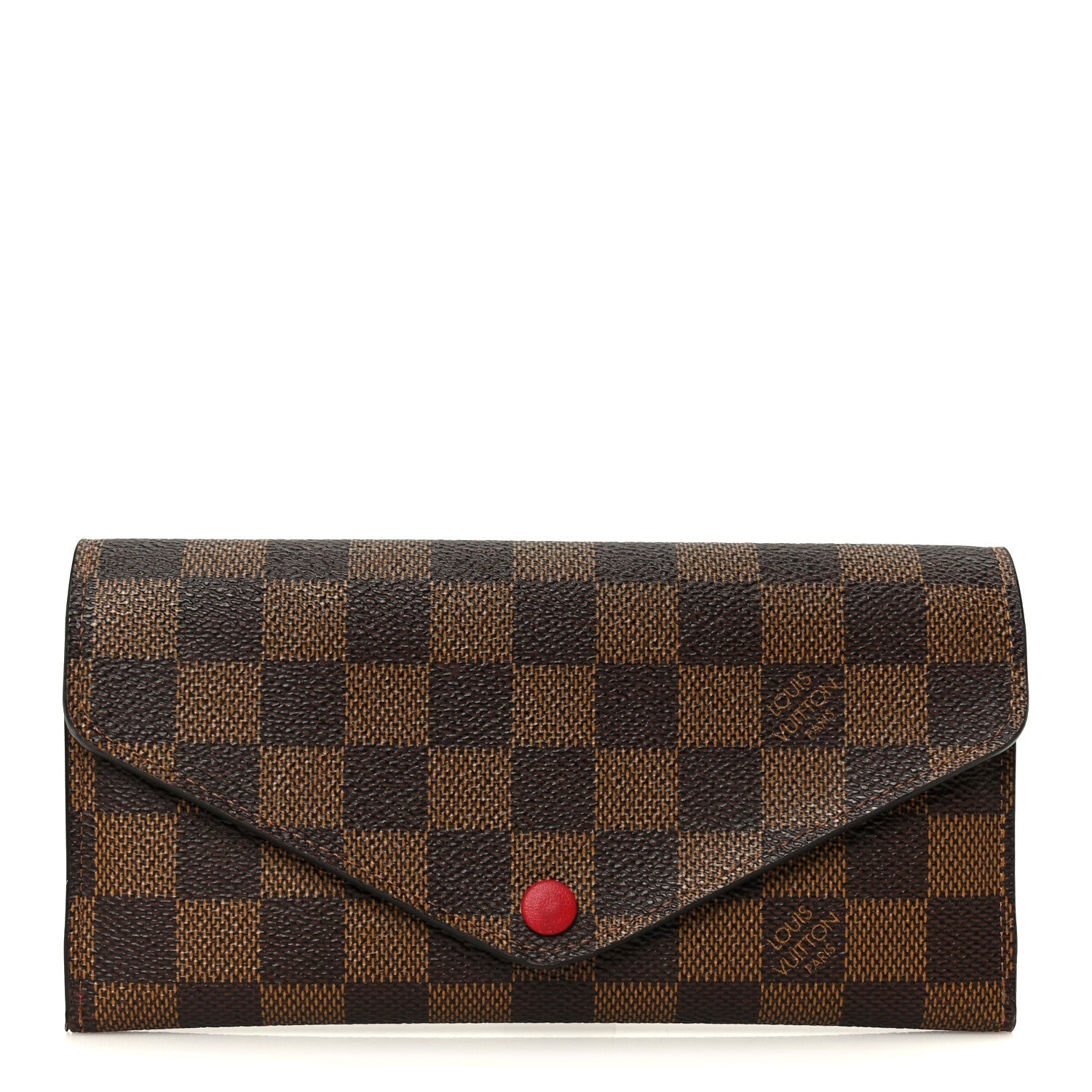 Louis Vuitton Damier Ebene Josephine Wallet Red
